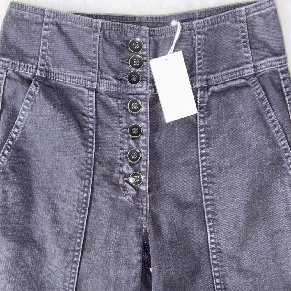 NWT Ulla Johnson Charcol Greer Jean Wide-Leg Jeans Size 2 - Picture 4 of 6